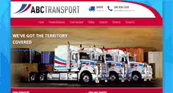 Desktop Screenshot of abctransport.com.au