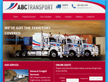 Tablet Screenshot of abctransport.com.au